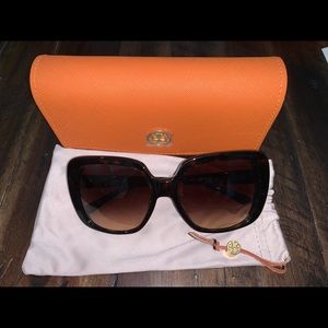 Tory Burch Oversized Rectangle Sunglasses